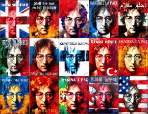 Фото выставка картин Виталия Щербака: «Джон Леннон — Человек Мира».