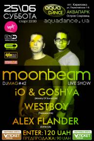 Фото Moonbeam  (Live Show)  iO & Goshva, WestBoy,  Alex Flander @Aquadance Open Air Club